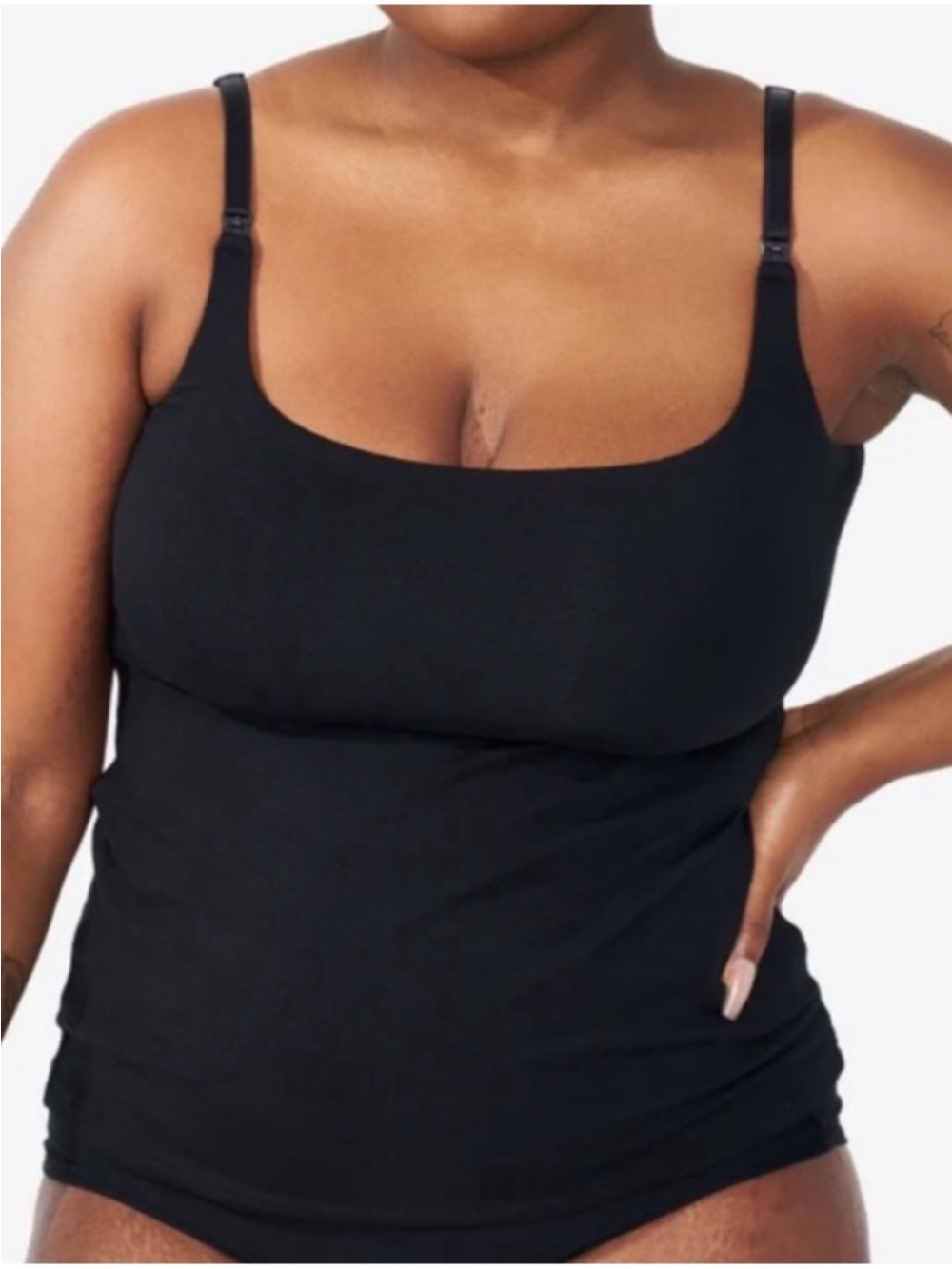 Bodily Always On Nursing Tank Black Medium